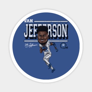 Van Jefferson Los Angeles R Cartoon Magnet